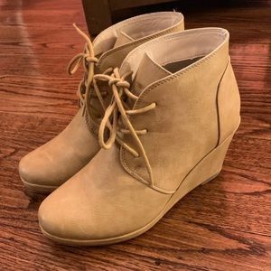 Beige Booties